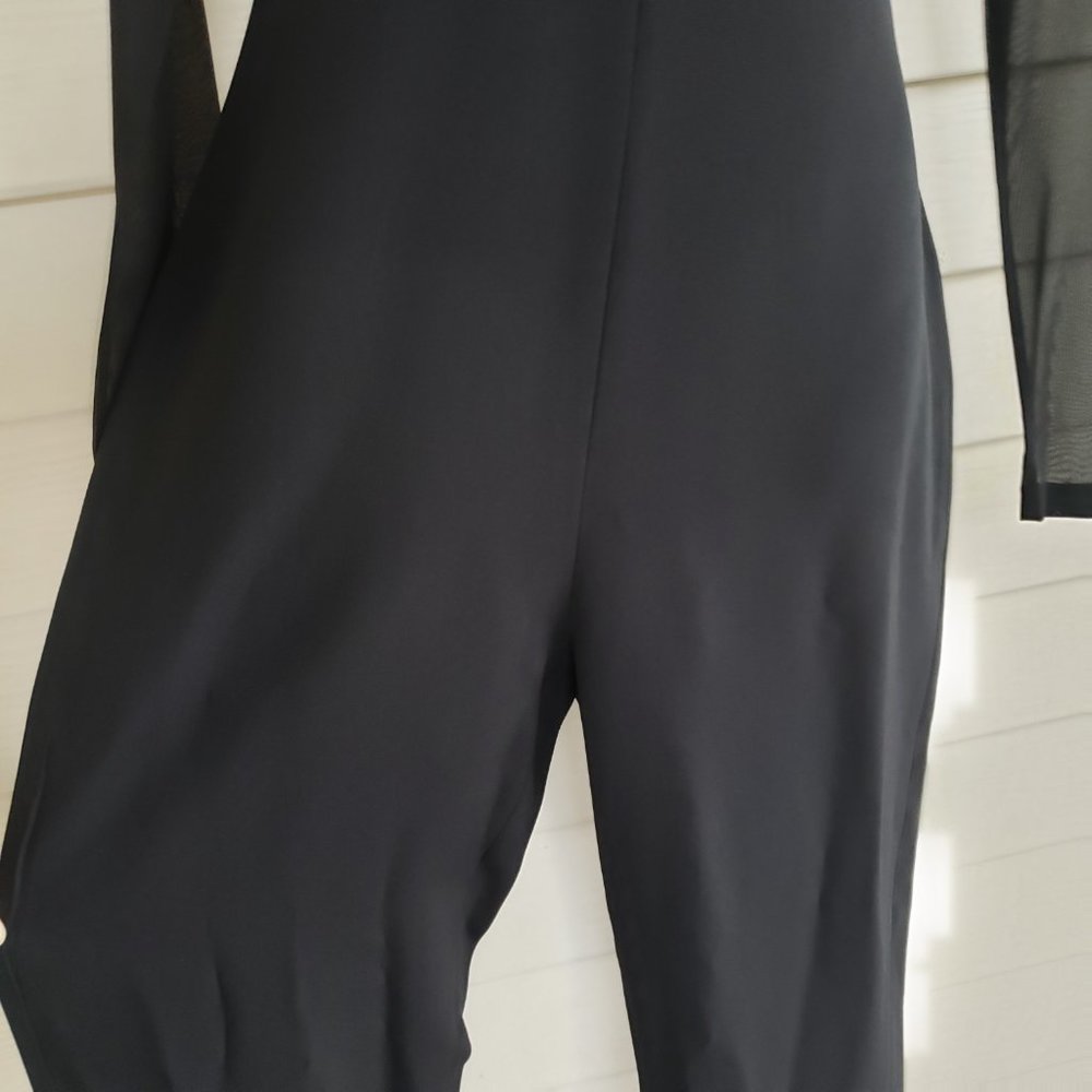 Cushnie Et Ochs Black Jumpsuit with Sheer Sleeves Like new - Picture 9 of 14
